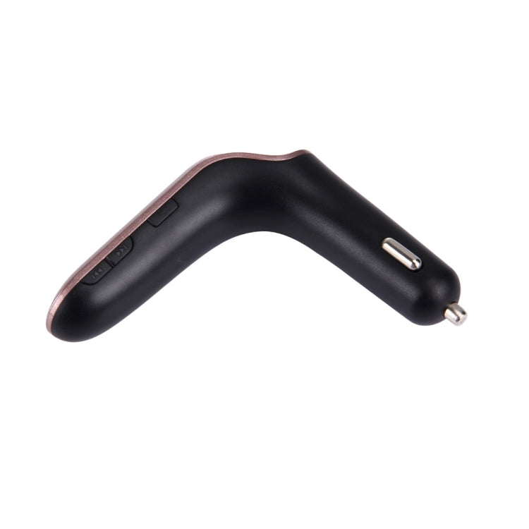 CARS7 Bluetooth Car Charger with Digital Display for Mobile Phone(Rose Gold) - Car Charger by PMC TechLife | Online Shopping South Africa | PMC TechLife