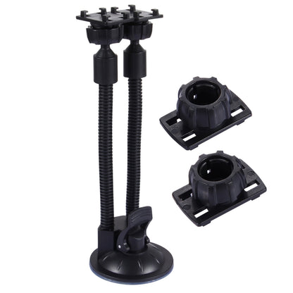 Suction Cup Couple Car Mount Holder Stand Suction Bracket with Adjustable Goose Neck for GPS & PDA & MP4, For iPhone, Samsung, Huawei, Xiaomi, HTC and Other Smartphones(Red) - Car Holders by PMC Jewellery | Online Shopping South Africa | PMC Jewellery