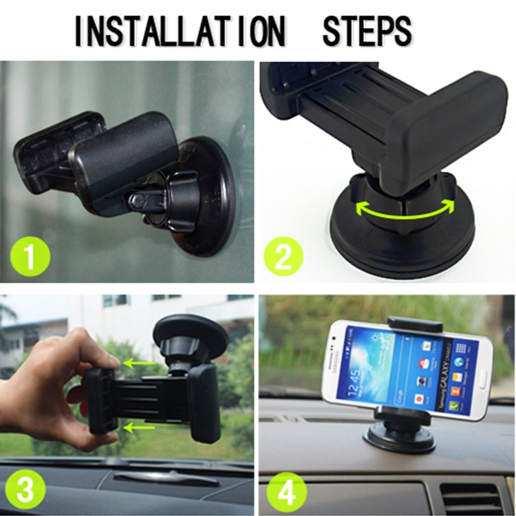 3R-1005 Universal Car Suction Cup Mount Bracket Phone Holder for 68-80mm Mobile Phone - Car Holders by 3R | Online Shopping South Africa | PMC Jewellery