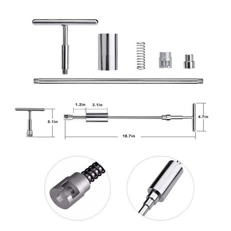 Auto Repair Body Tool Kit PDR Dent Paintless Repair Tools Dent Puller Slide Hammer Reverse Hammer Aluminum Suction Cups for Dent - Sheet Metal Tools by PMC Jewellery | Online Shopping South Africa | PMC Jewellery