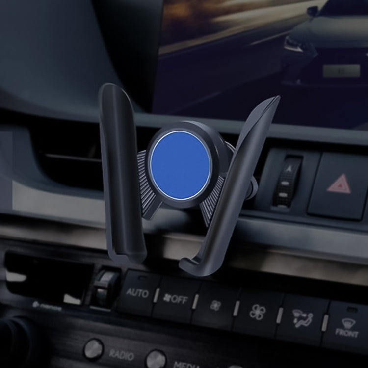 Universal Car Air Vent Mount Phone Holder Stand, Clip Width: 6-8.5cm, For iPhone, Galaxy, Sony, Lenovo, HTC, Huawei and other Smartphones (Blue) - Car Holders by PMC Jewellery | Online Shopping South Africa | PMC Jewellery