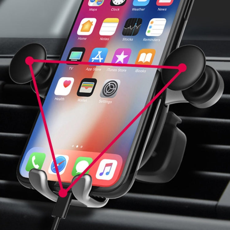 Big Eyes Pattern Gravity Cartoon Air Vent Car Mount Phone Holder(Black) - free shipping - PMC TechLife - Order now!