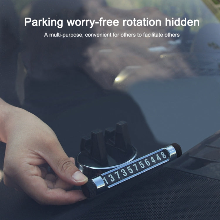 Multi-function Car Instrument Panel Mobile Phone Holder Temporary Parking Card(Blue) - Car Holders by PMC TechLife | Online Shopping South Africa | PMC TechLife