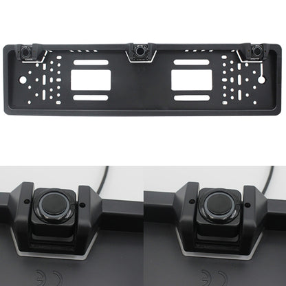 PZ300L Europe Car License Plate Frame Parking Sensors Reversing Radar with 3 Radar Detector - Rear View Cameras by PMC Jewellery | Online Shopping South Africa | PMC Jewellery