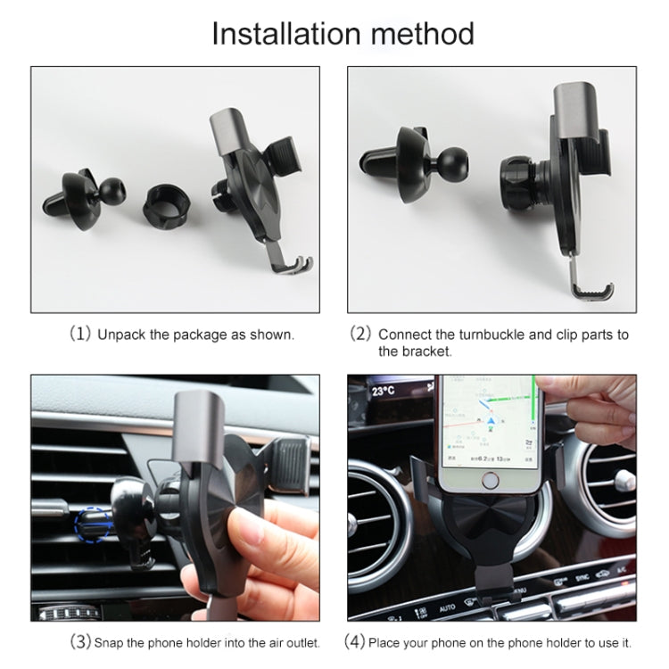 JT-G36 Universal Car Air Vent Mount Phone Holder (Black) - Car Holders by PMC Jewellery | Online Shopping South Africa | PMC Jewellery