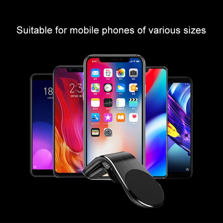Car Metal Magnetic Air Outlet Mobile Phone Holder Bracket (Silver) - Car Holders by PMC TechLife | Online Shopping South Africa | PMC TechLife