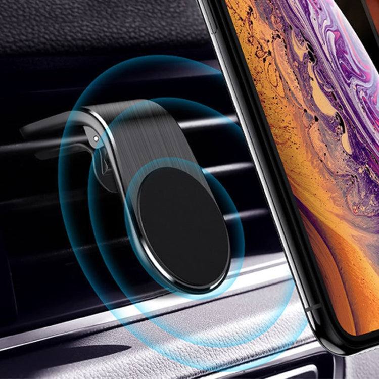 Car Metal Magnetic Air Outlet Mobile Phone Holder Bracket (Silver) - Car Holders by PMC TechLife | Online Shopping South Africa | PMC TechLife