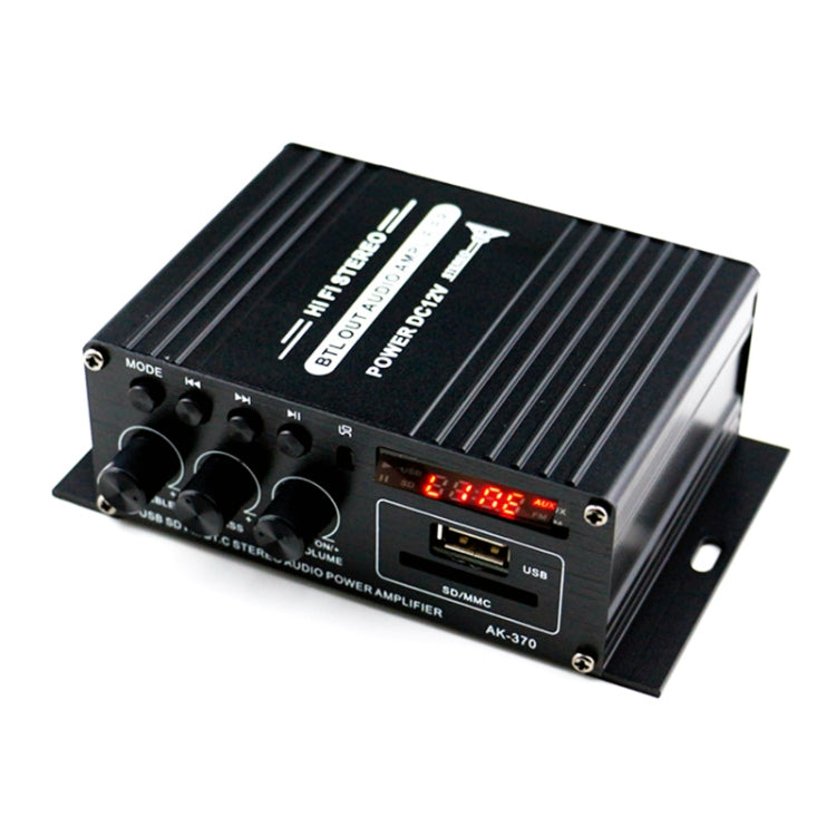 AK370 12V Household / Car Bluetooth HIFI Amplifier Audio with Remote Control - free shipping - PMC TechLife - Order now!