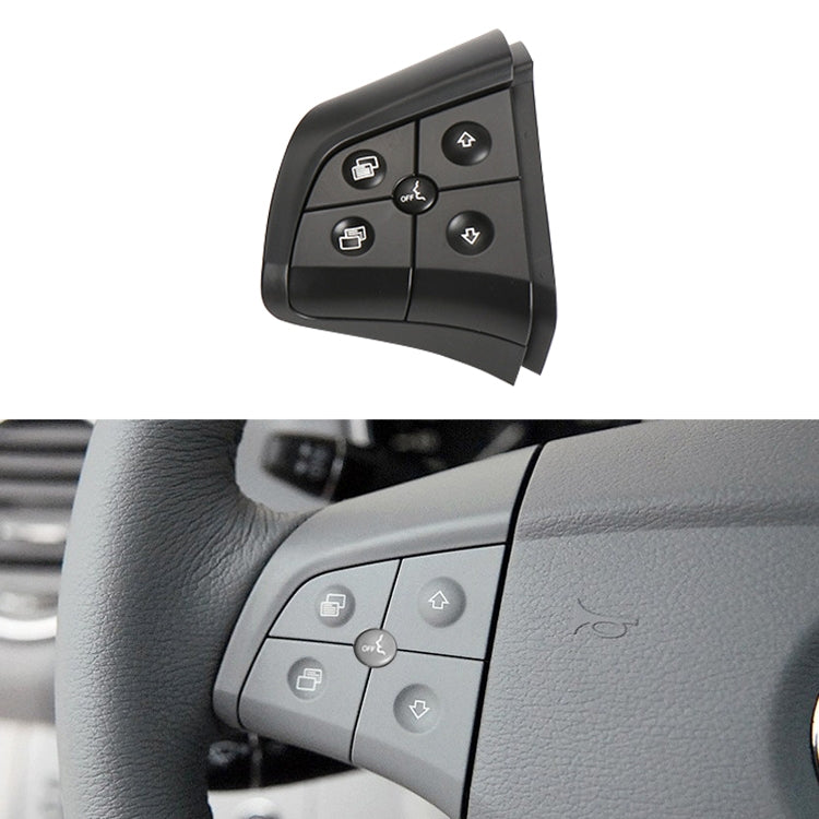 Car Left Side 5-button Steering Wheel Switch Buttons Panel 1648200010 for Mercedes-Benz W164, Left Driving (Black) - free shipping - PMC TechLife - Order now!