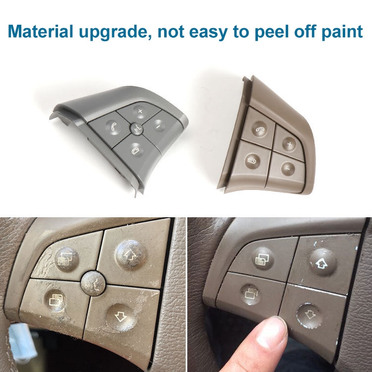 Car Left Side 5-button Steering Wheel Switch Buttons Panel 1648200010 for Mercedes-Benz W164, Left Driving (Black) - free shipping - PMC TechLife - Order now!