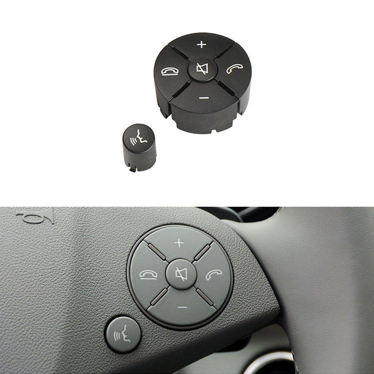 Car Right Side Steering Wheel Switch Buttons Panel for Mercedes-Benz W204 2007-2014, Left Driving(Black) - Car Switches by PMC TechLife | Online Shopping South Africa | PMC TechLife | Buy Now Pay Later Mobicred
