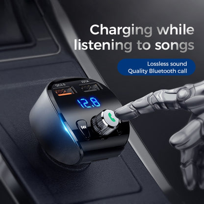 JOYROOM JR-CL02 Shadow Series Car Bluetooth MP3 Player Car Kit, Support TF Card & U Disk & Bluetooth Calling & QC3.0 Flash Charging - Bluetooth Car Kits by JOYROOM | Online Shopping South Africa | PMC Jewellery | Buy Now Pay Later Mobicred