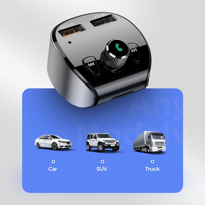 JOYROOM JR-CL02 Shadow Series Car Bluetooth MP3 Player Car Kit, Support TF Card & U Disk & Bluetooth Calling & QC3.0 Flash Charging - Bluetooth Car Kits by JOYROOM | Online Shopping South Africa | PMC Jewellery | Buy Now Pay Later Mobicred