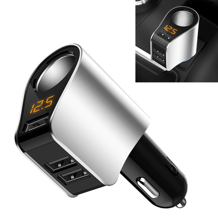 Car Multi-functional Three USB Charger Adapter 3 in 1 Fast Charger - Car Charger by PMC TechLife | Online Shopping South Africa | PMC TechLife