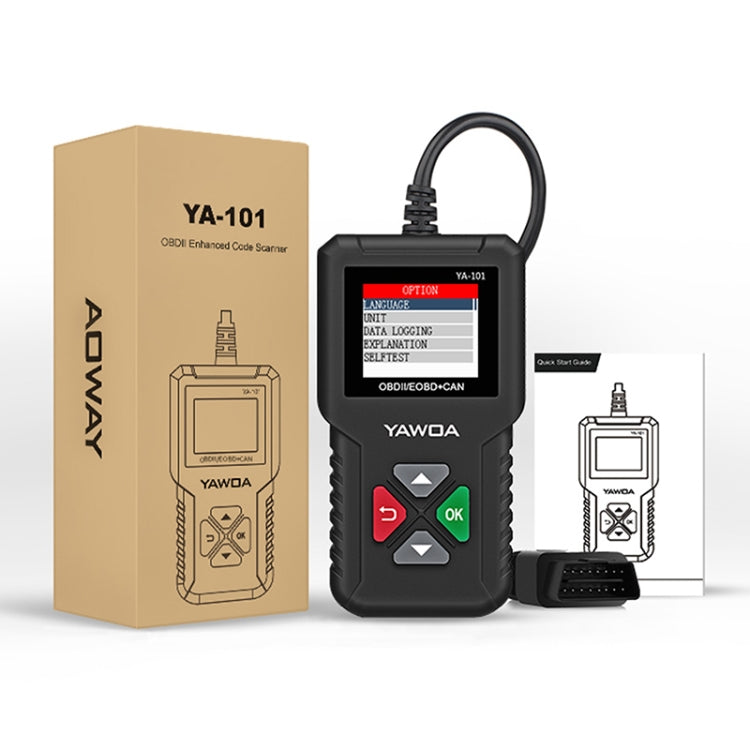 YA101 Car Mini Code Reader OBD2 Fault Detector Diagnostic Tool - Code Readers & Scan Tools by PMC TechLife | Online Shopping South Africa | PMC TechLife
