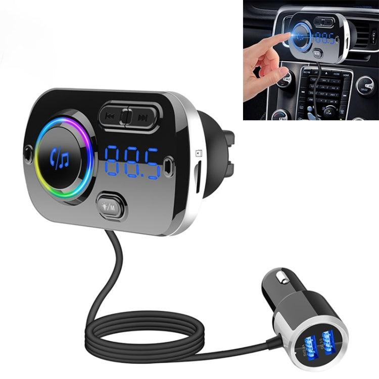 BC49BQ Car Digital Radio Receiver Bluetooth MP3 Player FM Transmitter Voice Assistant QC3.0 Quick Charger - Bluetooth Car Kits by PMC Jewellery | Online Shopping South Africa | PMC Jewellery