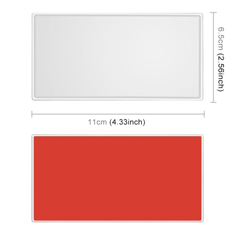 Portable Car Sunshade Makeup Mirror Stainless Steel Vanity Mirror, Size: 110 x 65mm - free shipping - PMC TechLife - Order now!