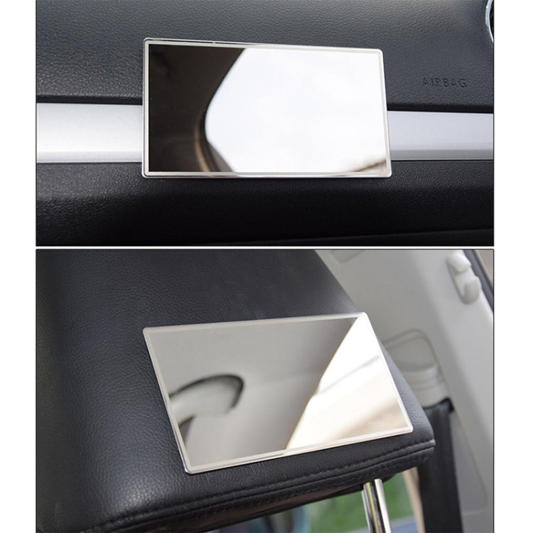 Portable Car Sunshade Makeup Mirror Stainless Steel Vanity Mirror, Size: 110 x 65mm - free shipping - PMC TechLife - Order now!