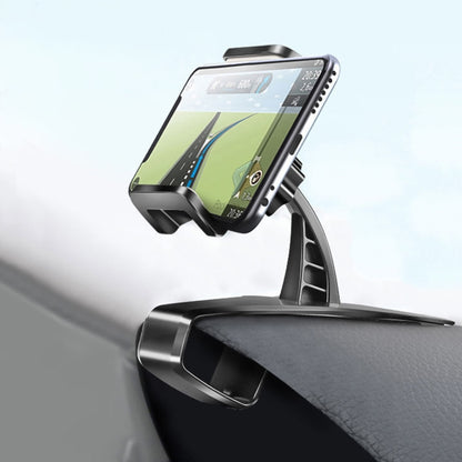 Car Dashboard Mobile Phone Holder Bracket with Number Plate (Black) - Car Holders by PMC Jewellery | Online Shopping South Africa | PMC Jewellery