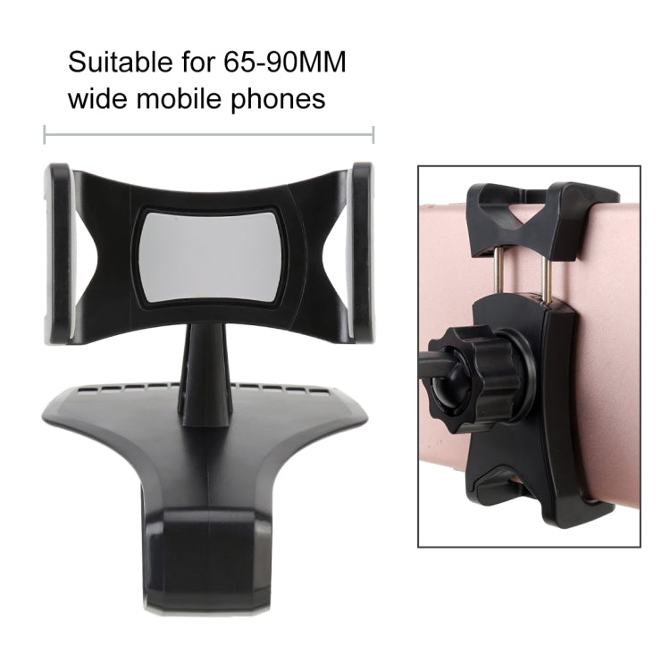 Car Dashboard Mobile Phone Holder Bracket with Number Plate (Black) - Car Holders by PMC Jewellery | Online Shopping South Africa | PMC Jewellery