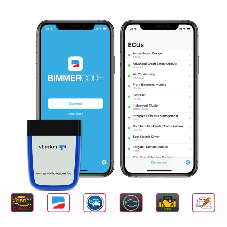 Vgate VLINKER BM V2.2 Bluetooth 3.0 Android Phone Car OBD Fault Diagnosis Detector - free shipping - PMC TechLife - Order now!