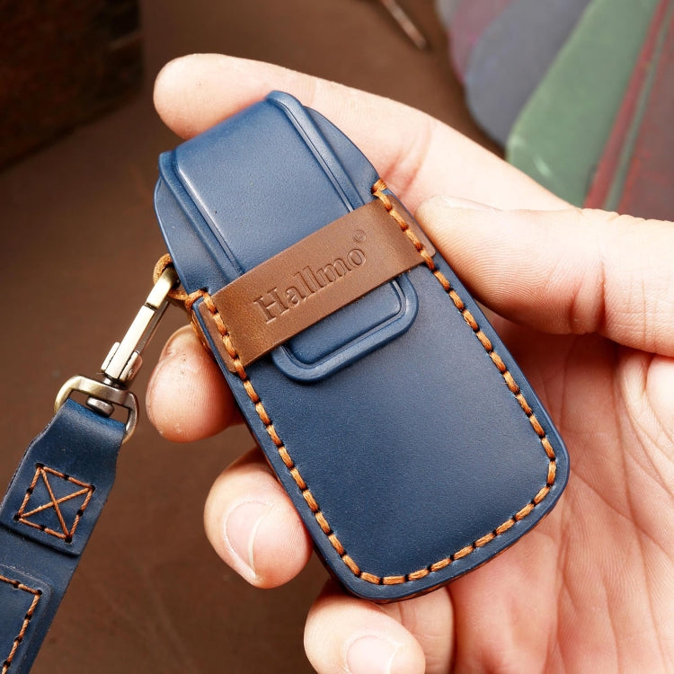 Hallmo Car Cowhide Leather Key Protective Cover Key Case for Audi A6L / A8L / A4 / A7 / A5 B Style(Black) - free shipping - PMC TechLife - Order now!