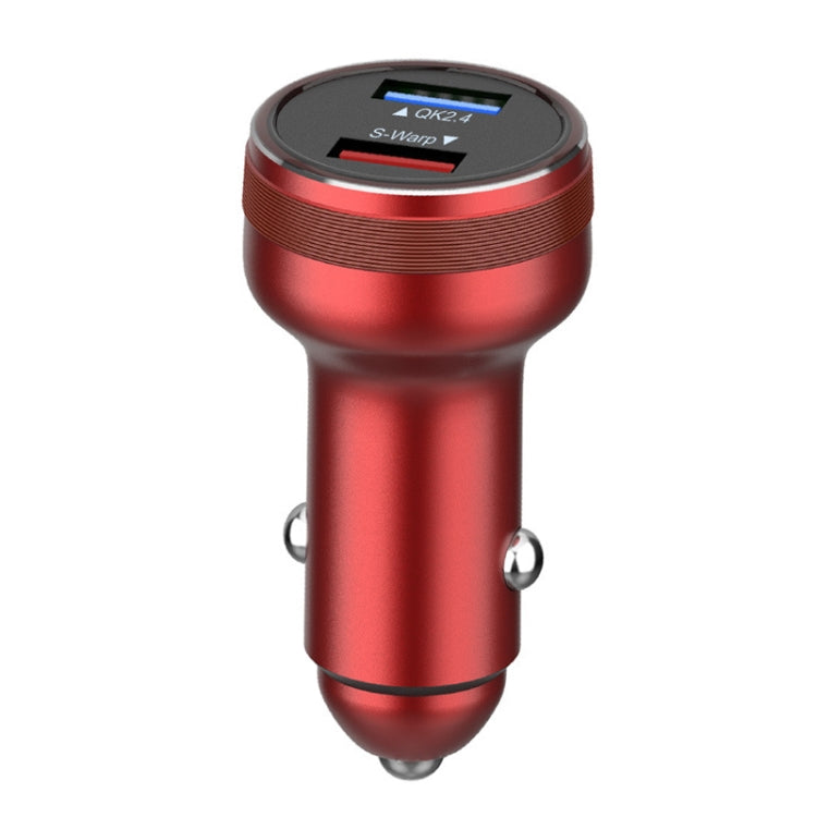 DASH / WARP 30W Car Flash Charger for OnePlus (Red) - Car Charger by PMC TechLife | Online Shopping South Africa | PMC TechLife