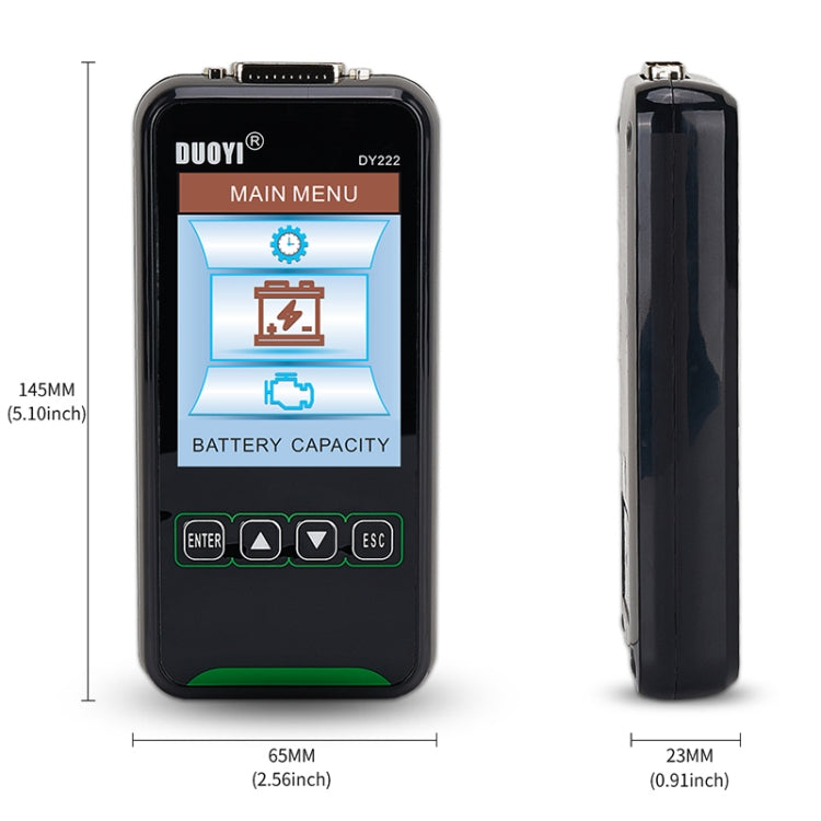 DUOYI DY222 Car 12V / 24V Battery Tester - free shipping - PMC TechLife - Order now!