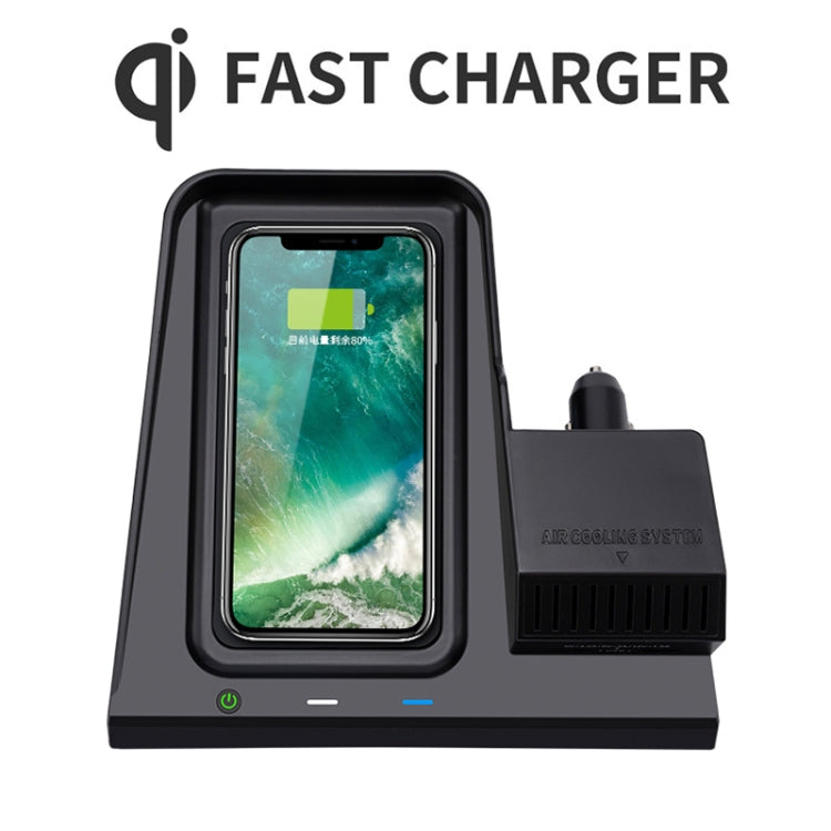 HFC-1002 Car Qi Standard Wireless Charger 10W Quick Charging for Honda Avancier / URV 2017-2020, Left Driving - Wireless Charging Pads by PMC Jewellery | Online Shopping South Africa | PMC Jewellery