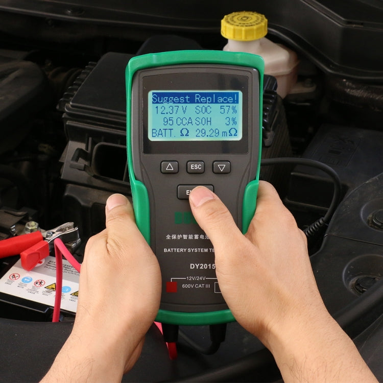 DUOYI DY2015A Car 12V 24V Digital CCA Load Battery Charging Digital Capacity Tester - Electronic Test by DUOYI | Online Shopping South Africa | PMC Jewellery | Buy Now Pay Later Mobicred