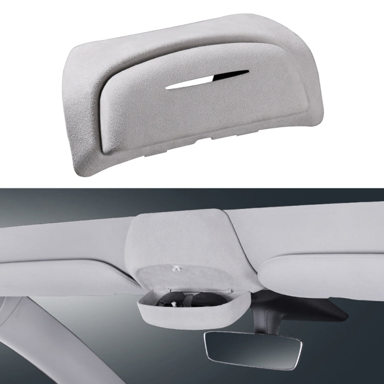 Car Suede Wrap Version Sunglasses Storage Box for Tesla Model 3 - Sunglasses & Glasses Clips by PMC TechLife | Online Shopping South Africa | PMC TechLife