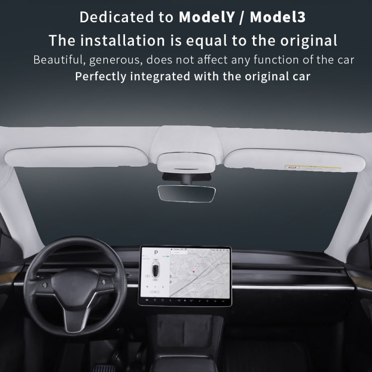 Car Suede Wrap Version Sunglasses Storage Box for Tesla Model 3 - Sunglasses & Glasses Clips by PMC TechLife | Online Shopping South Africa | PMC TechLife