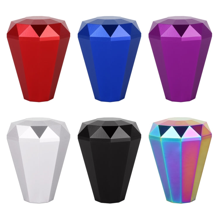 Universal Car Diamond Shape Metal Gear Shift Knob (Black) - Shift Knob by PMC TechLife | Online Shopping South Africa | PMC TechLife
