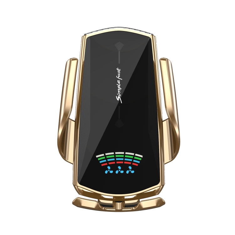 N1 Car Automatic Inductive Magnetic Suction Wireless Charger(Champagne Gold) - Wireless Charger Holders by PMC Jewellery | Online Shopping South Africa | PMC Jewellery