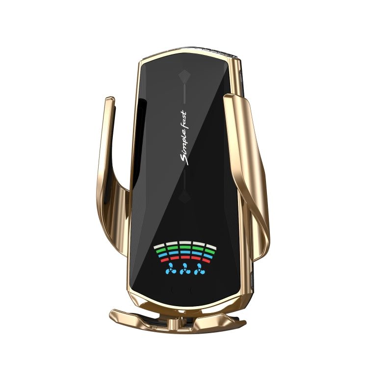 N1 Car Automatic Inductive Magnetic Suction Wireless Charger(Champagne Gold) - Wireless Charger Holders by PMC Jewellery | Online Shopping South Africa | PMC Jewellery