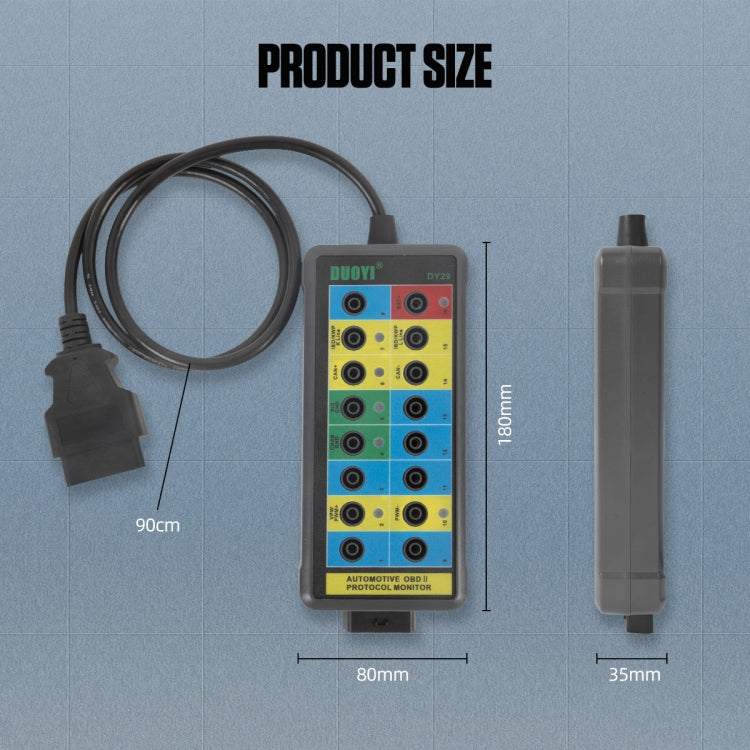 DUOYI DY29 Car OBD2 Diagnostic Protocol Detector Tester - free shipping - PMC TechLife - Order now!