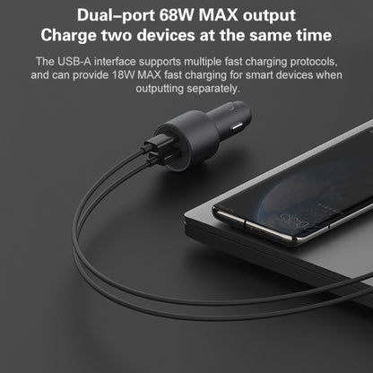 Original Xiaomi CC07ZM 100W Dual Ports USB + USB-C / Type-C Car Charger Fast Charging Version 1A1C - Car Charger by Xiaomi | Online Shopping South Africa | PMC Jewellery | Buy Now Pay Later Mobicred