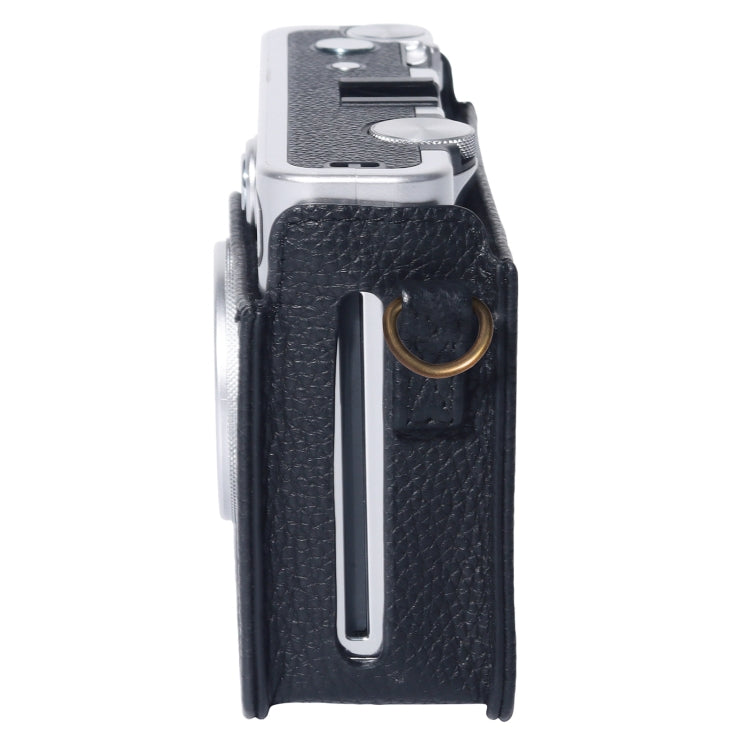 For FUJIFILM instax mini Evo Full Body Camera Genuine Leather Case Bag with Strap(Black) - Leather Bag by PMC TechLife | Online Shopping South Africa | PMC TechLife