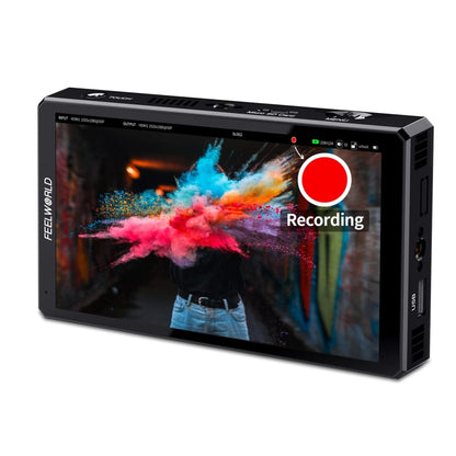 FEELWORLD CUT6S 6-inch Touch Screen Monitor Recorder FHD IPS 4K HDMI 3G-SDI Camera Field Monitor (Black) - On-camera Monitors by FEELWORLD | Online Shopping South Africa | PMC Jewellery | Buy Now Pay Later Mobicred