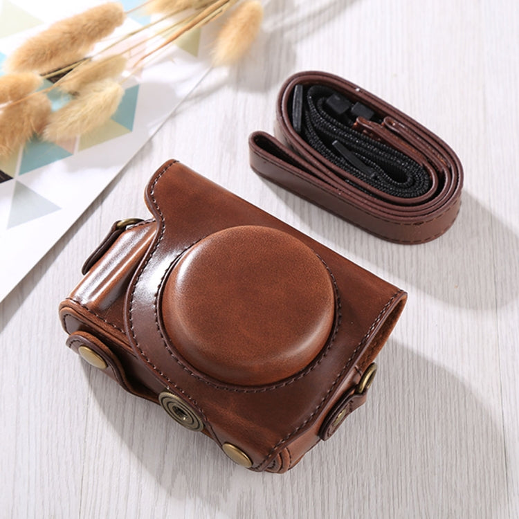 Full Body Camera PU Leather Case Bag with Strap for Canon G9X / G9X II (Coffee) - free shipping - PMC TechLife - Order now!