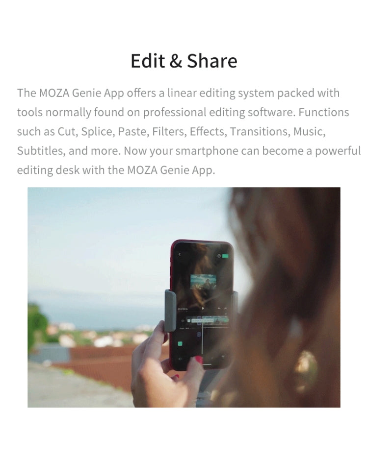 MOZA Mini MX 3 Axis Foldable Handheld Gimbal Stabilizer for Action Camera and Smart Phone(Grey) - free shipping - PMC TechLife - Order now!