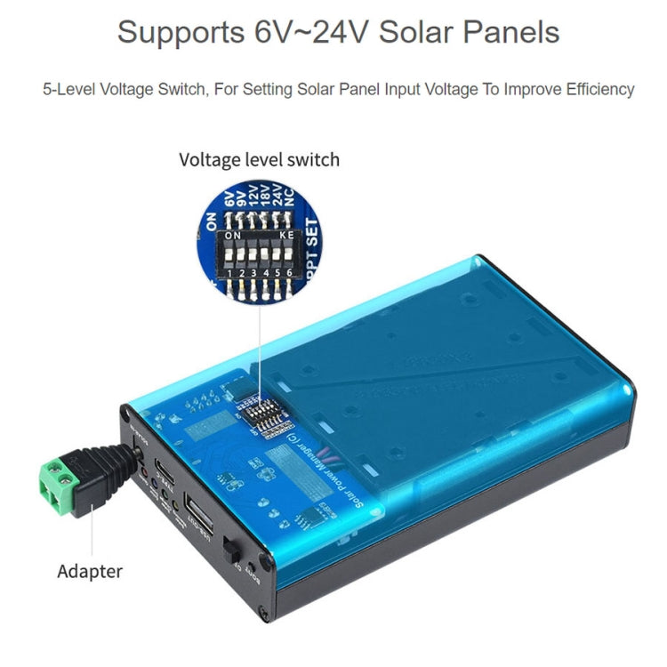 Waveshare Solar Power Manager (C) - Modules Expansions Accessories by WAVESHARE | Online Shopping South Africa | PMC Jewellery | Buy Now Pay Later Mobicred