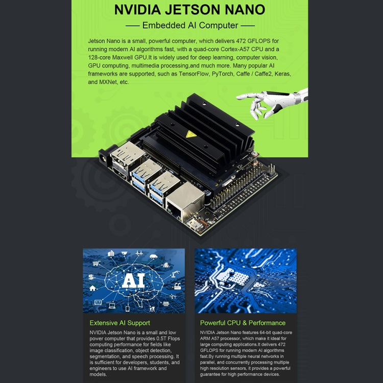 Waveshare JETANK AI Tracked Mobile Robot Kit, Based on Jetson Nano, EU Plug - free shipping - PMC TechLife - Order now!