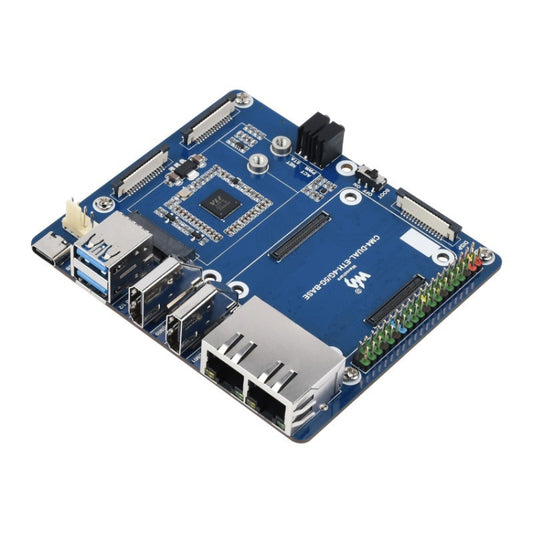 Waveshare Dual Gigabit Ethernet 5G / 4G Base Board for Raspberry Pi CM4 - LCD & LED Display Module by WAVESHARE | Online Shopping South Africa | PMC Jewellery | Buy Now Pay Later Mobicred