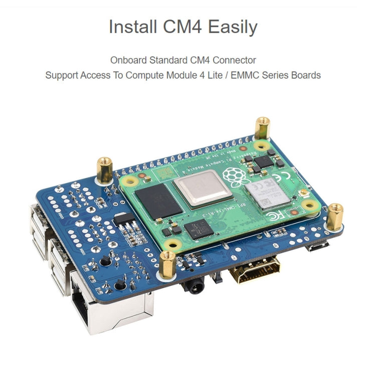 Raspberry Pi CM4 To 3B Adapter for Raspberry Pi 3 Model B/B+ - Modules Expansions Accessories by WAVESHARE | Online Shopping South Africa | PMC Jewellery | Buy Now Pay Later Mobicred