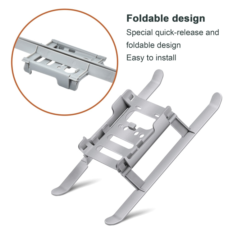 STARTRC 1106837 Shockproof Quick Release Anti-collision Landing Gear Height Extender Holder for DJI Mini 2 / Mavic Mini(Grey) -  by STARTRC | Online Shopping South Africa | PMC TechLife | Buy Now Pay Later Mobicred