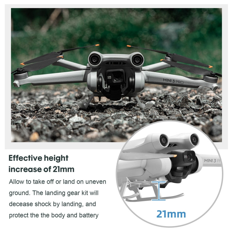 STARTRC Folding Anti-fall Anti-dirt Heightened Landing Gear Training Rack for DJI Mini 3 Pro (Grey) - Other by STARTRC | Online Shopping South Africa | PMC TechLife | Buy Now Pay Later Mobicred