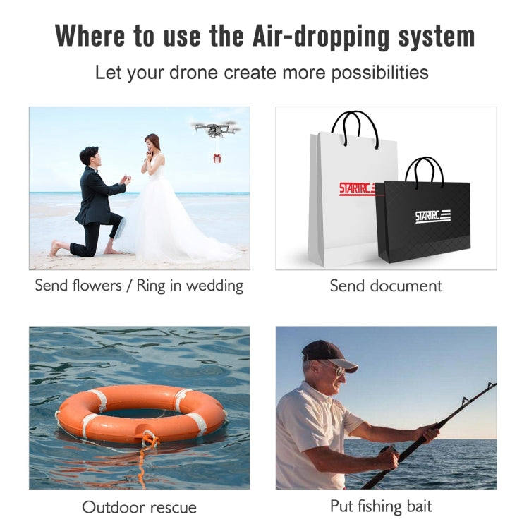 For DJI  Mavic 3 STARTRC Air-Dropping System Thrower Parabolic (Grey) - free shipping - PMC TechLife - Order now!