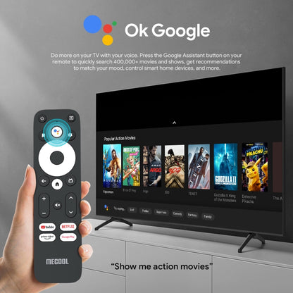 MECOOL KM2 Plus 4K Smart TV BOX Android 11.0 Media Player with Remote Control, Amlogic S905X2 Quad Core, RAM: 2GB, ROM: 16GB, UK Plug - Amlogic S905 by MECOOL | Online Shopping South Africa | PMC Jewellery