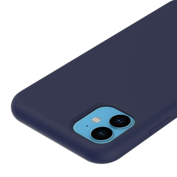 For iPhone 11 Solid Color Liquid Silicone Shockproof Case (Purple) - iPhone 11 Cases by PMC TechLife | Online Shopping South Africa | PMC TechLife